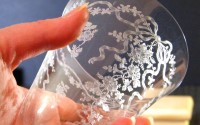 Fostoria Romance Etched Footed Tumbler Shape 341