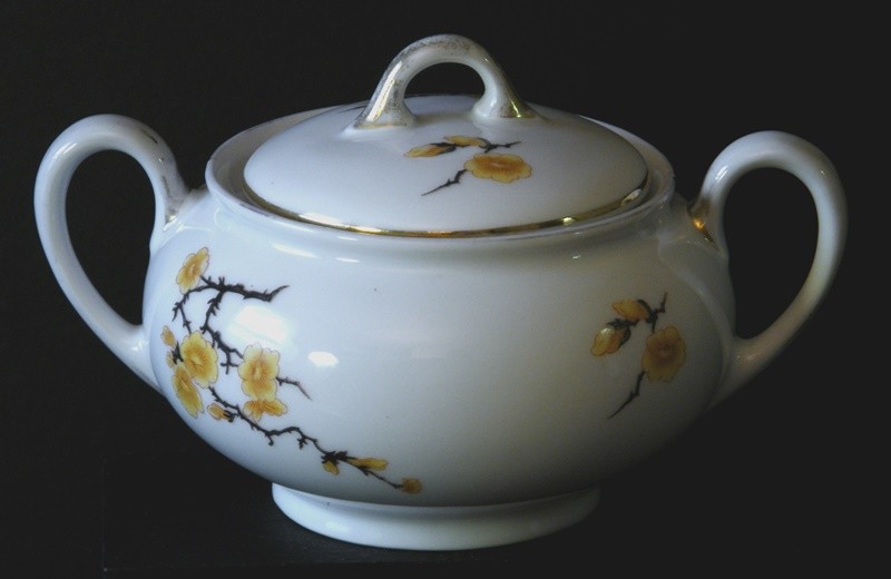 Royal Bayreuth of Bavaria Sugar Bowl ROB19 Orange Blossom China