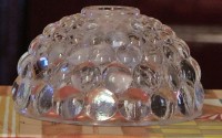 Anchor Hocking Provincial Bubble Candle Holder, Crystal